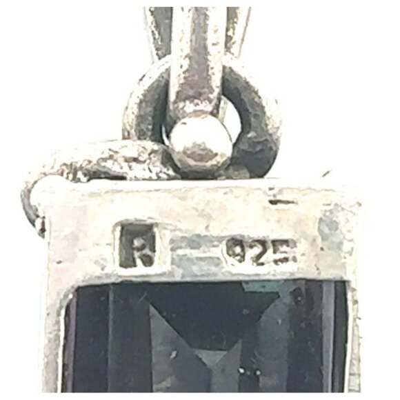VTG‎ Estate Sterling Silver, Marcasite & Amethyst Pendant! 29 - Picture 6 of 7